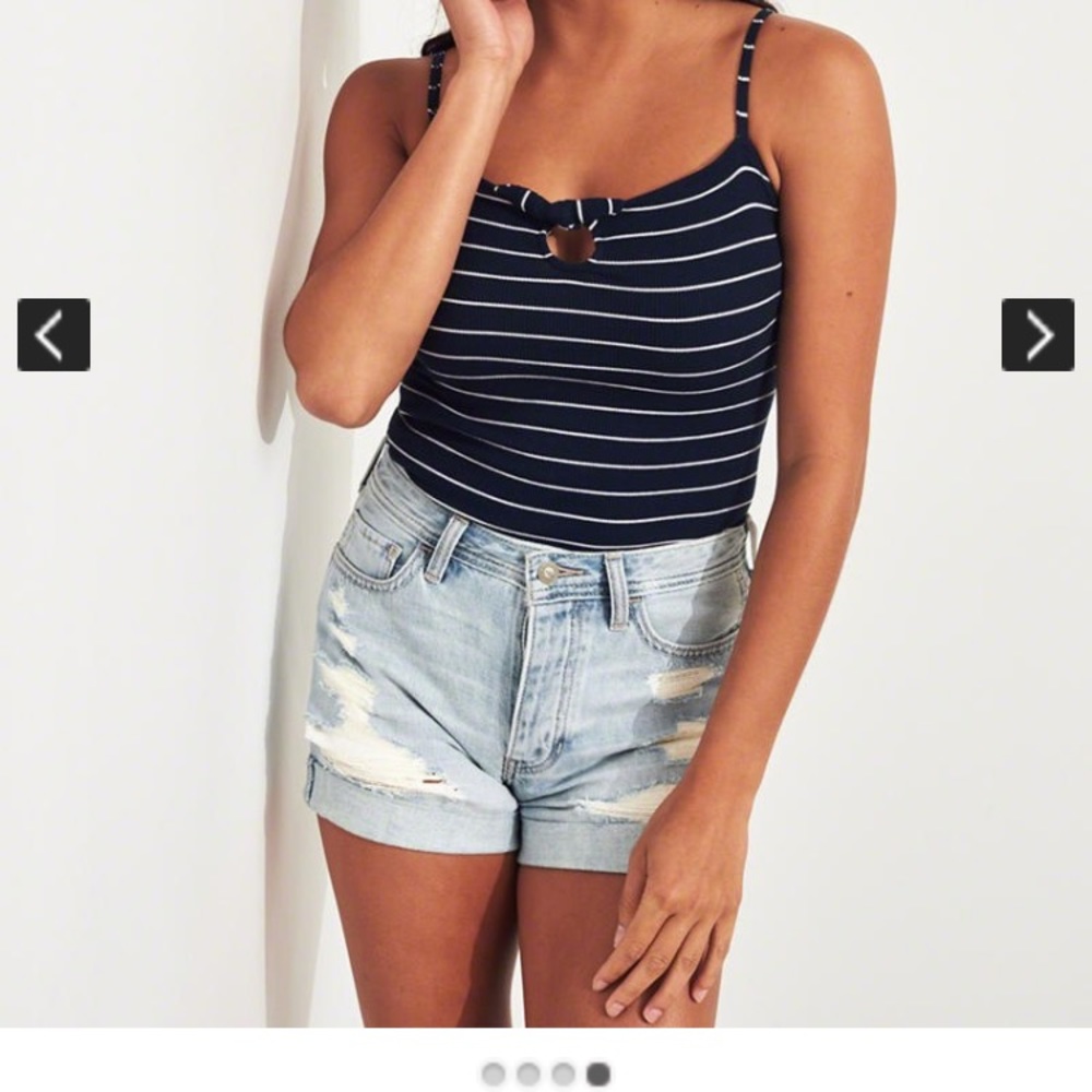 Hollister High-Rise Denim Boyfriend Shorts